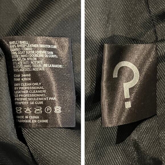 Veda 'Calder' Suede & Leather Jacket Size Small - Picture 8 of 9